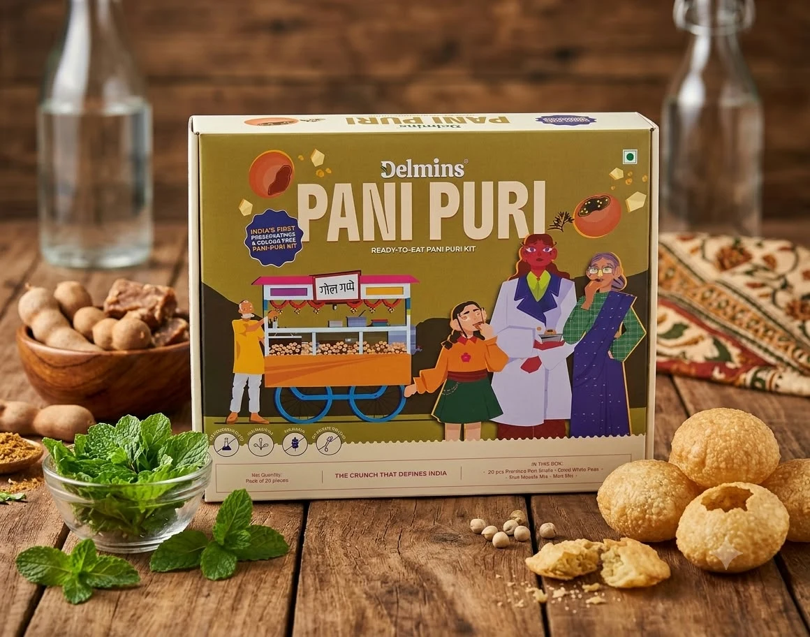 Delmins ready-to-eat Pani Puri kit