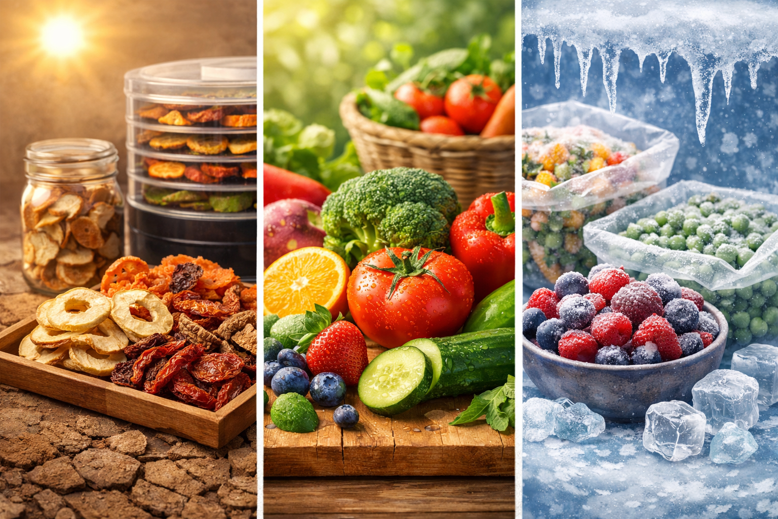 Dehydration vs Fresh & Frozen: Choosing the Right Form for Food Use